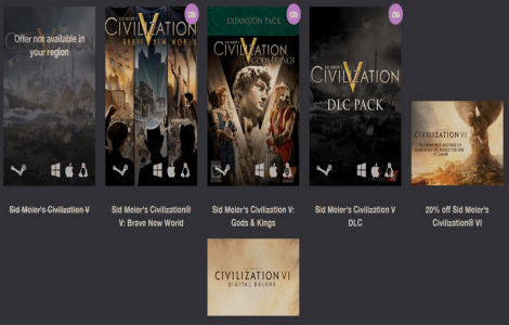 Humble Bundle features Sid Meier collection